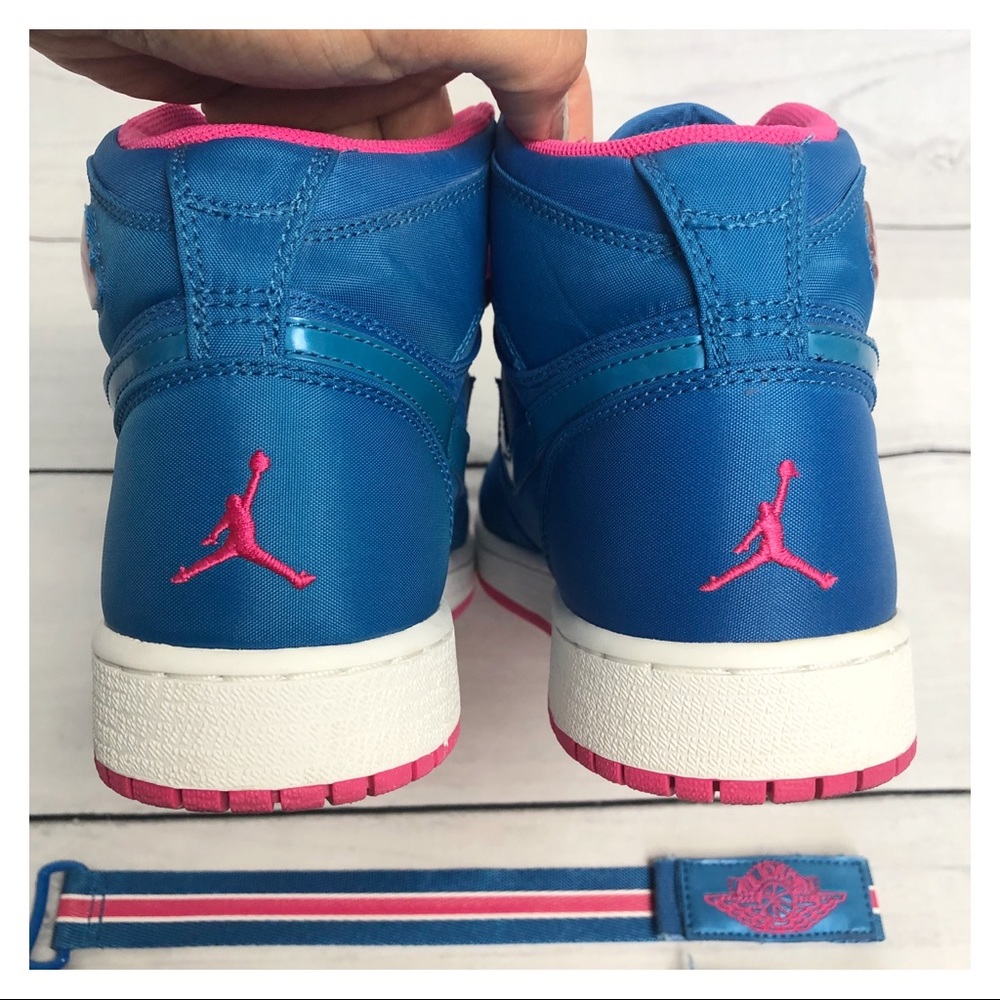 Girls Air Jordan 1 HI Strap (GS) 7Y - Picture 7 of 10